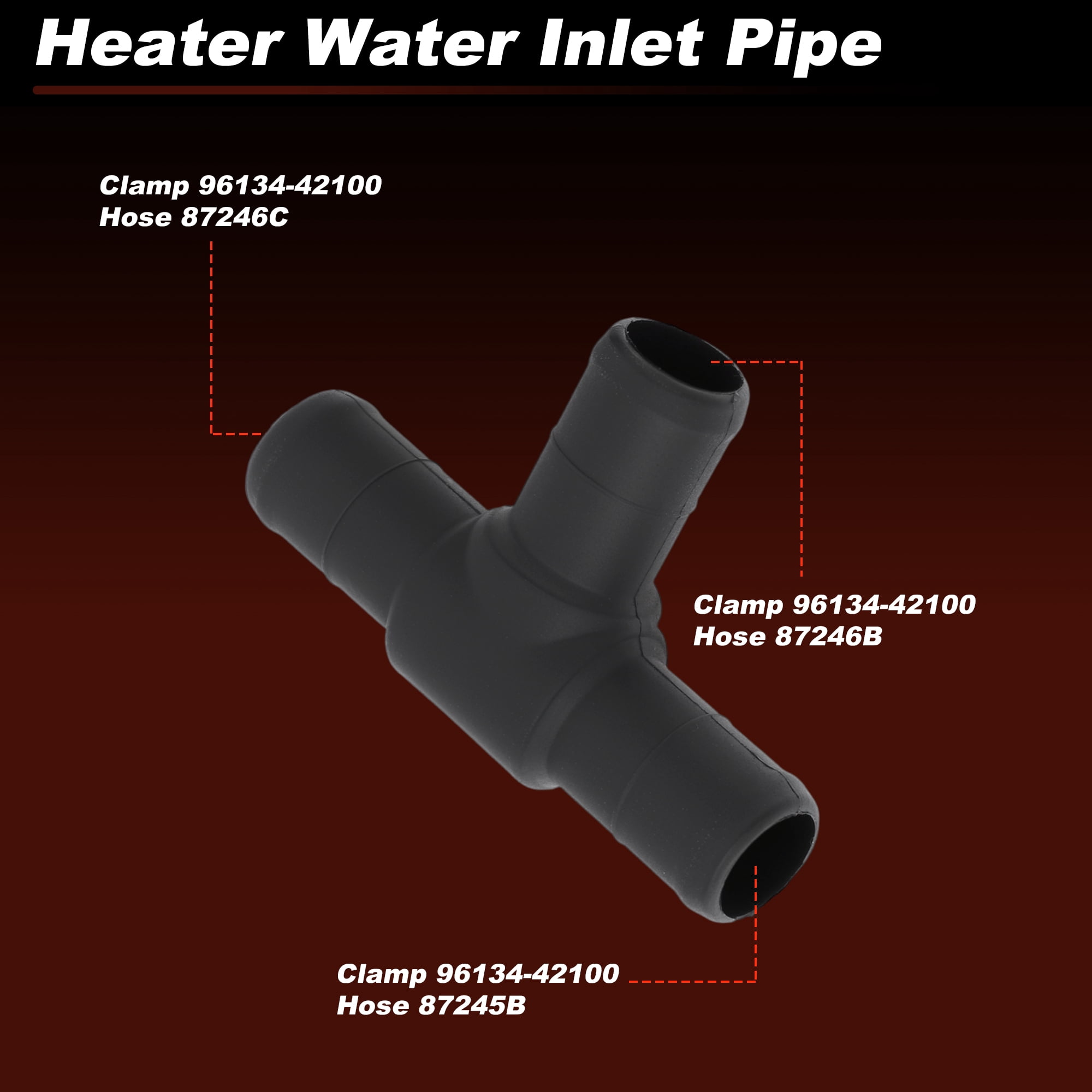 Unique Bargains Heater Water Inlet Pipe for Toyota Sienna 1998-2003 2006-2010