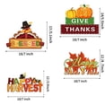 thumbnail image 1 of 4 Piezas de Decoraciones de Fiesta de Acción de Gracias de Madera Feliz Otoño Y'all Sumini Tevxj Tevxj, 1 of 2