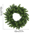 thumbnail image 4 of 18" Halloween Wreath - Black & Orange Artificial Thorn Vine for Front Door/Gate (Battery-Powered LED Bats, Style C), 4 of 6