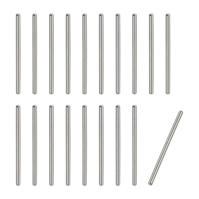 Unique Bargains 1x18mm Cheville Broches, 100 Pack Tête Ronde Chanfreiné Fin Broche