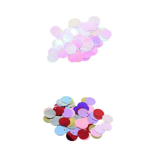 veasfak DIY Shiny Round Loose Sequin Sequins Sewing Colorful Crafts