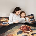 thumbnail image 5 of Castle Fairy Swan Couple Lover Full Size Comforter Sets,Happy Valentine's Day Bedding Sets, 5 of 8