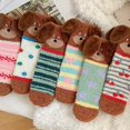 thumbnail image 4 of BRICH Winter Fuzzy Socks for Women Warm Winter Animal Socks Stocking Stuffers Mint Green One Size, 4 of 4