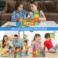 thumbnail image 6 of FunMagic Magnetic Tiles, 60pcs Magnetic Blocks for Kids, Magnet Building Set,STEM Sensory Educational Toys Gift for Toddlers Kids 3 4 5 6 7 8 Year Old, 6 of 8