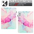 thumbnail image 5 of Smart Case for Lenovo Tab M9 9.0" 2023 Marble Pattern, Premium PU Leather Kickstand Magnetic Wallet Folio Flip Auto Sleep / Wake Case with Card Slots & Elastic Band & Pencil Holder, F, 5 of 5