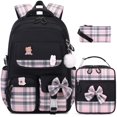 thumbnail image 1 of Mochila ACESAK para niñas, jardín de infantes, escuela primaria, negra, 1 of 7