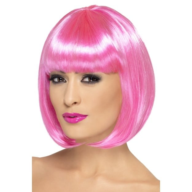 Partyrama Wig 12 Inch Adult Pink Partyrama Wig 12 Inch Adult Pink