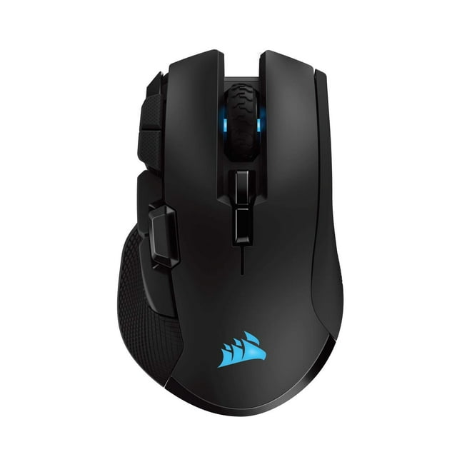 CORSAIR IRONCLAW Souris de Jeu Sans Fil Rechargeable RVB avec Technologie Slipstream - 18 000 DPI - Rétroéclairage RVB Multicolore à 3 Zones - Noir
