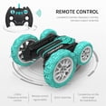 thumbnail image 3 of Coche teledirigido acrobático con control remoto, giro de 360 ​​grados, juguete para niños Verde, 3 of 9