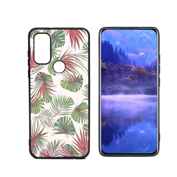 Tropical-Leaves-4 Phone Case, Degined for Motorola Moto G Pure Case Men Women, Flexible Silicone Shockproof Case for Motorola Moto G Pure