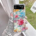 thumbnail image 2 of Cute Daisy Flower Case Compatible Samsung Galaxy Z Flip 3 Z Flip 3 Cover With Cute Floral Chain, 2 of 4