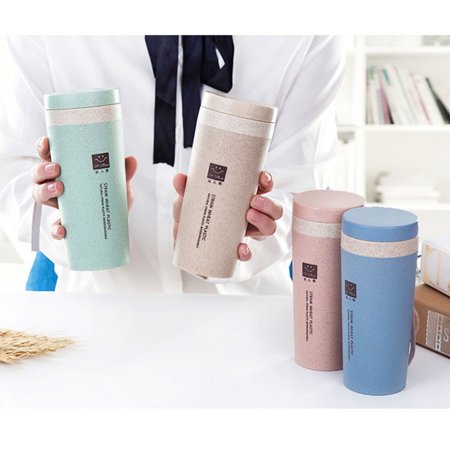 

Rong Yun HOT Travel Mug Office Coffee Tea Bottle Cups Straw Plastlc Thermal Insulatio Cup(Buy 2 Get 1 Free)