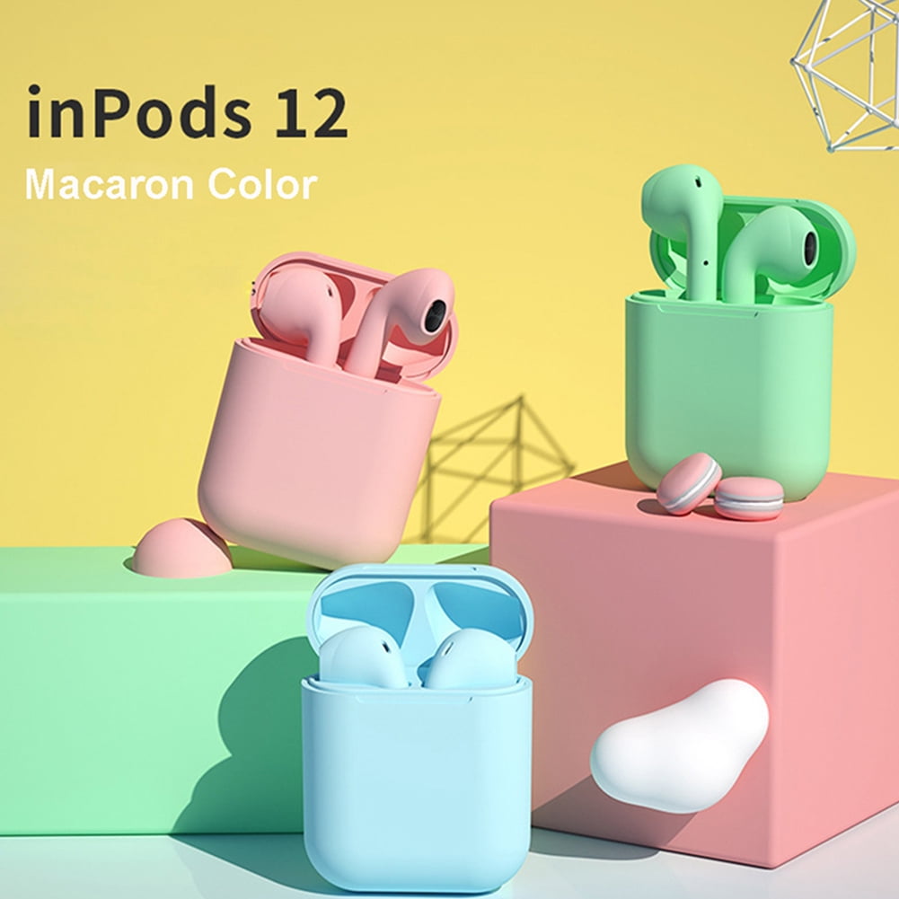 headset bluetooth i12 macaron