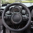 thumbnail image 2 of Microfiber Leather Steering Wheel Cover, 15 Inch, Universal Steering Covers Fit 15 inches Auto Car Wheel Protector, Anti-Slip, Heat Resistant, Comfortable Wrap, Cars Accessories (Black), 2 of 6