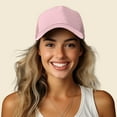 thumbnail image 4 of DALIX Trucker Cap Mesh Hat with Solid Colors and Adjustable Strap and Small Braid in Light Pink, 4 of 6
