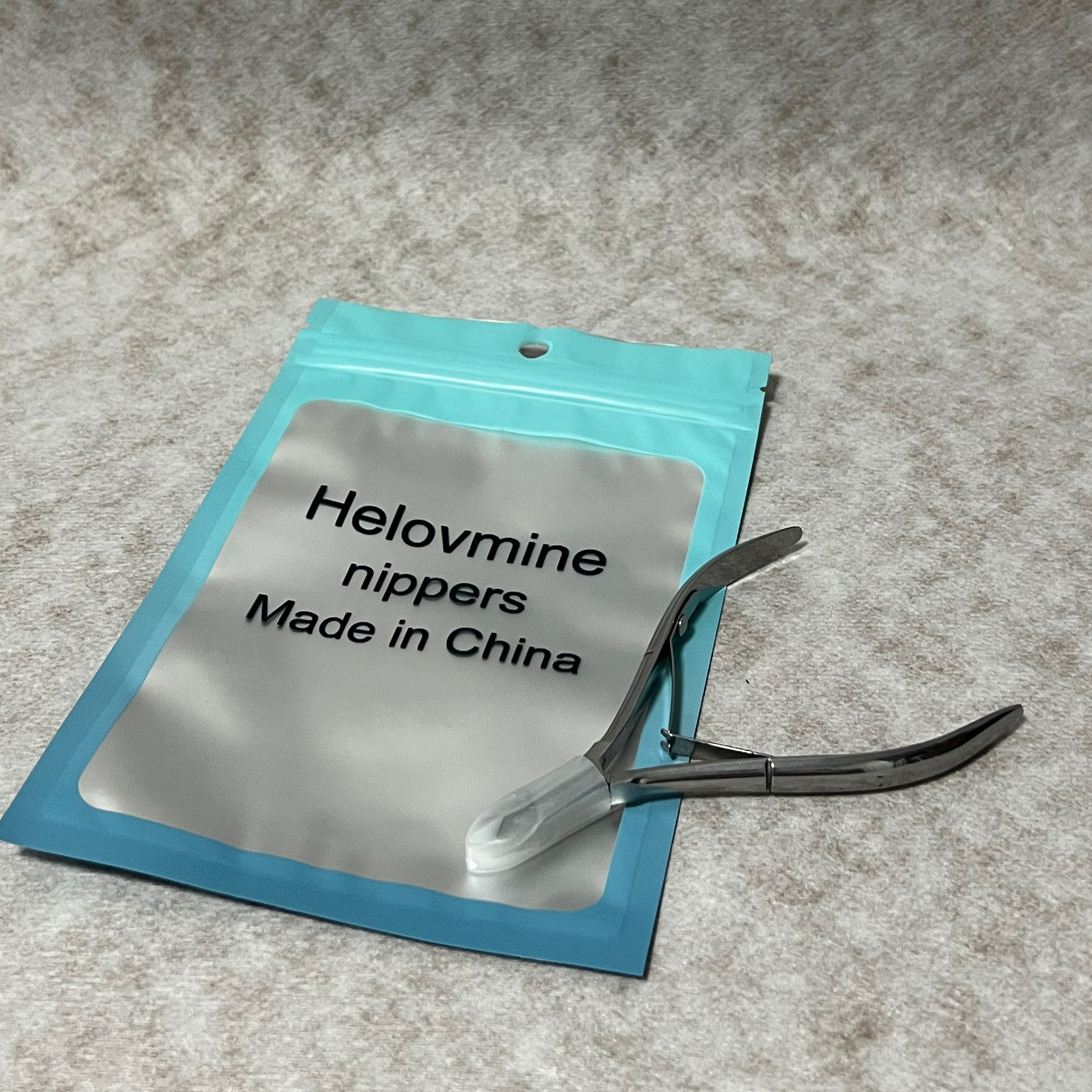 Helovmine Hand Tools Nippers, Stainless Steel Nippers with Double Spring for Nail Art Manicure Sharp Precision Tool