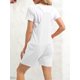 thumbnail image 4 of ICHUANYI Clearance Women's Scoop Solid Neck Sleeveless Casual Short Jumpsuit Rompers With Pockets(White, S) ICHUANYI WER2023080810052, 4 of 7