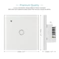thumbnail image 3 of Commutateur Sans Fil Commutateur Lumineux Wi‐Fi Mur Intelligent compatible avec Alexa Echo Google Home Assistant Contrôle Application Interrupteur Lumineux Tactile Téléphone mobile compatible avec iOS 1 2 3 Groupes, 3 of 8