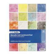 HELLO HOBBY METALLIC INK 8.5X11 PAPER & CARDSTOCK COMBO PAD