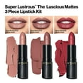 thumbnail image 3 of Revlon Lipstick Set, Super Lustrous 3 Piece Gift Set, High Impact, Matte Finish in Nude Plum  and  Red, Pack of 3, 3 of 5