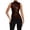 Z-Brown301, variant on JIAYUE Women's Tank Tops Solid Color Leather Peplum Waist Turtleneck Sleeveless Asymmetrical Design Slim Fit Female Spring Summer Vest