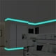thumbnail image 5 of Fiudx Cinta Luminosa de Vinilo Autoadhesiva, Impermeable y Fácil de Despegar, Ideal para Decoración Del Hogar o Escenarios, con Brillo de Bajo Consumo, Multiusos para Paredes, Tela y Vidrio, Rollo de, 5 of 7