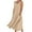Khaki, variant on asdoklhq Maternity Dress,Women's Summer Fashion Casual Solid Color Sleeveless Cotton Linen Long Dress