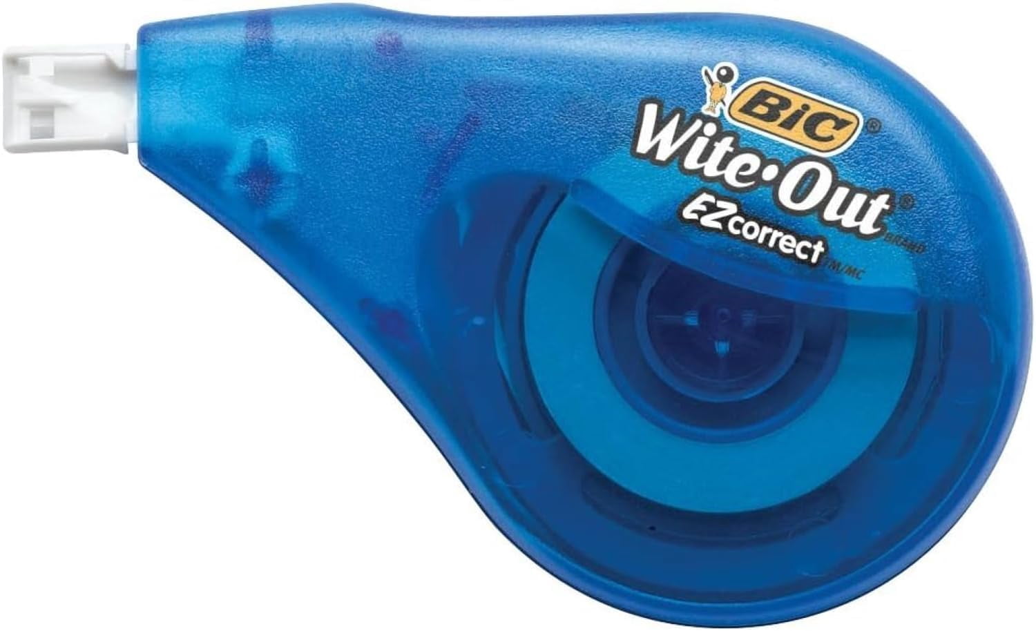 White Out Tape- Tear Resistant, Clear Dispenser EZ Correct Correction Tape - 39.3 Feet Each - Pack of 7