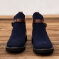 thumbnail image 3 of Men’s Elevator Ankle Boots 2.4” Hidden Height Boost, Corduroy Knit & PU Leather Slip-On Boots, Non-Slip Casual Winter Shoes for Men, US 6-12, 3 of 6
