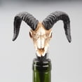 thumbnail image 5 of Tapón de vino con calavera de cuerno de buey, tapón decorativo para botellas para conservar vino y bebidas con sello hermético de gel de sílice, 5 of 5