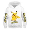 thumbnail image 3 of Sudaderas con capucha de Pokémon Pikachu para niños y niñas, abrigos finos de Pikachu, figura de Anime de dibujos animados, primavera y otoño, 3 of 4