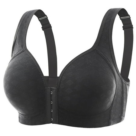 Sngxgn Women s Comfort Wireless Bra Seamless T-Shirt Bra(Black 42)