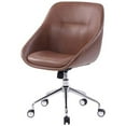 thumbnail image 3 of Elle Décor Taissy Mid-Back Chair, Mocha, 3 of 6