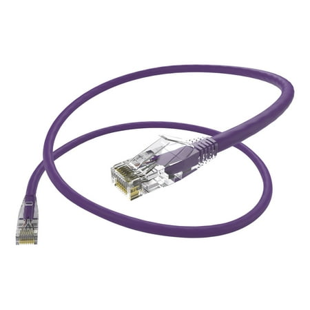UPC: 0893339040089 | UNC Group Clearfit – Patch cable – RJ-45 (M) to RJ-45 (M) – 25 ft – UTP – CAT 6 – snagless  stranded – purple