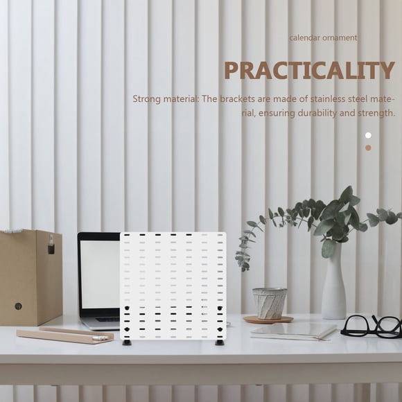 LOLIPPYY 2Pcs Black Stainless Steel Pegboard Panel Stand Durable Tabletop Pegboard Display Support