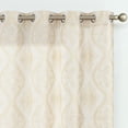 thumbnail image 1 of JINCHAN Embroidery Flax Linen Curtains for Living Room Grommet Top Window Curtains 2 Panels Light Filtering Drapes for Bedroom Gold on Beige W50 x L96, 1 of 7