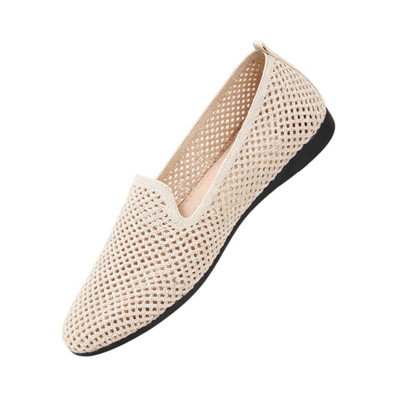 Womens Flat Shoes Classic Pointed Toe Flats Knitted Dress Shoes Soft Flats for Woman Comfortable Dressy, 36