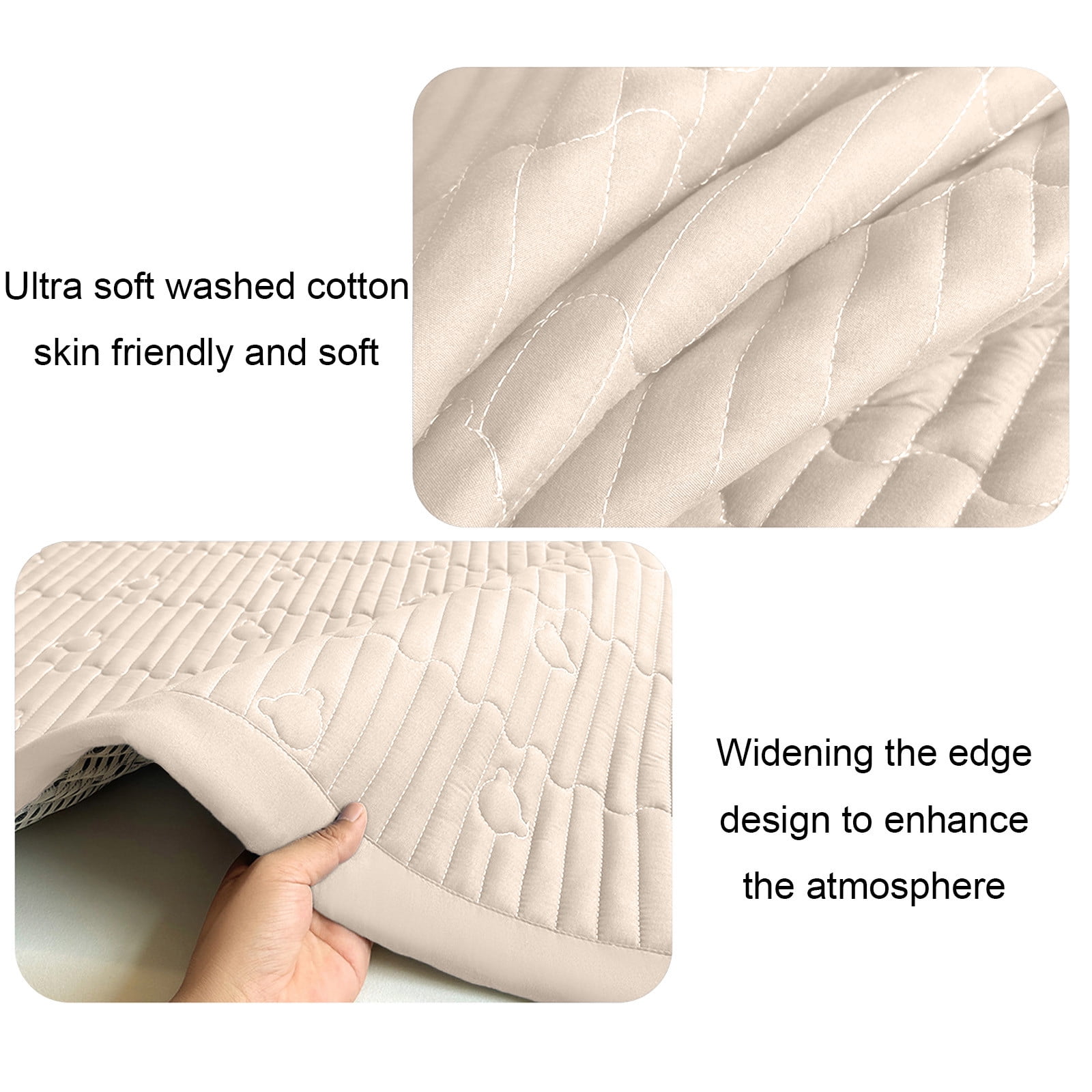 Vfedsrsge Twin XL Dorm Mattress for Stu-dents - Soft Foldable Polyester with Water-Washable Brushed Fabric, Breathable