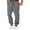 Dark Gray, variant on Men's Casual Pants, Mens Autumn and Winter High Street Fashion Leisure Loose Sports Running Solid Color Lace Up Pants Sweater Pants Trousers Sweatpants Grey Xl