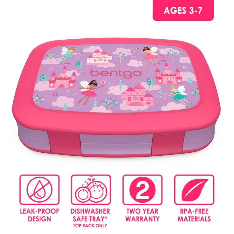 Bentgo® Kids 5-Compartment Lunch Box - Glitter Design for School, Ideal for  Ages 3-7, Leak-Proof, Dr…See more Bentgo® Kids 5-Compartment Lunch Box 