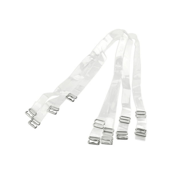 Unique Bargains Invisible Clear Elastic Clear Bra Shoulder Straps for