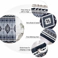 thumbnail image 6 of Blue Aztec Waterproof Fabric Shower Curtain,Boho Southwest Farmhouse Ethnic Motifs Waterproof Fabric Shower Curtain for Bathroom Curtains Bathtubs Hotel Shower Curtains with 12 Hooks Stall 48x72in, 6 of 8