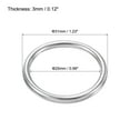 thumbnail image 2 of 25mmx31mm Dia 304 Stainless Steel O Ring Seamless Welded O-Ring for DIY 10 Pack, 2 of 5
