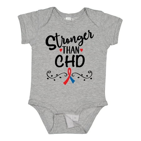 

Inktastic Chd Awareness Month Ribbon Boys or Girls Baby Bodysuit