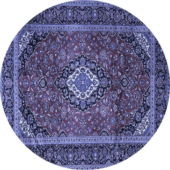 Ahgly Company Indoor Round Persian Blue Traditional Area Rugs, 8' Round