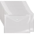thumbnail image 1 of Sobre de polietileno, 12 sobres para documentos con botón a presión, carpeta de documentos transparente de calidad para tamaño A4 (transparente), 1 of 5