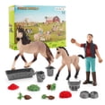 thumbnail image 1 of Figurines Simulated Plastic Feeder and Horse Style, 1 of 1