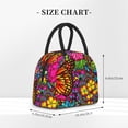 thumbnail image 2 of Balery Butterfly Garden Bolsa de Almuerzo para Mujeres, Caja de Almuerzo, Bolsa de Almuerzo Pequeña Impermeable, Tote de Almuerzo Reutilizable con Gran Capacidad, 2 of 6