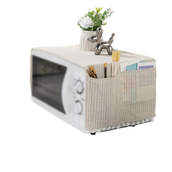 Dust Proof Cover For Microwave Oven Protects Against Splashing Water With Storage Bag 30 X 90Cm Gray/White/Black/Beige/Brwon