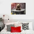 thumbnail image 4 of Nawypu  Funny Bears Wall Art Farmhouse Bathroom Decor Wall Pictures Cute Bear Sitting in Bathtub Canvas Print Painting Rustic Animals Wall Décor for Bathroom Framed Artwork, 4 of 4
